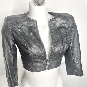 Custom Cropped Leather Jacket - Stage Worn